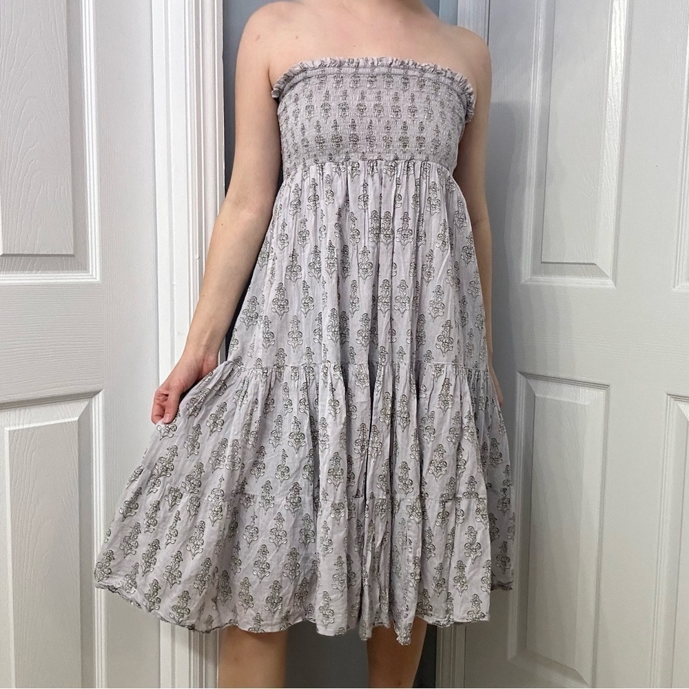 Olivia James Skirt Dress Izzy Floral Purple Summer Dainty Boho Size Medium